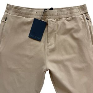 NWT Public Rec All Day Every Day Pants Stretch Elastic Waist Jogger 38x32 Khaki